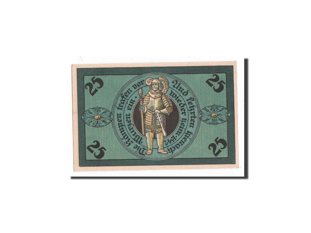 Billet, Allemagne, Torgau, 25 Pfennig, chevalier, 1921, 1921-02-10, NEUF
