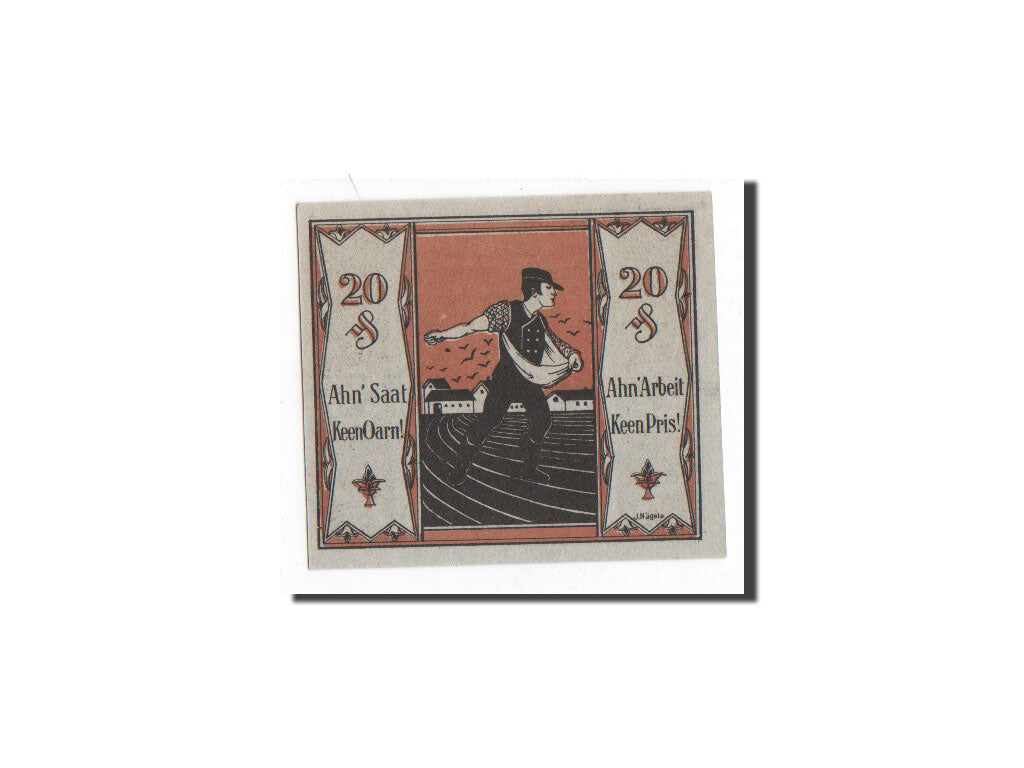 Biljet, Duitsland, Tonndorf - Lohe, 20 Pfennig, paysan, 1921, 1921-03-30, NIEUW
