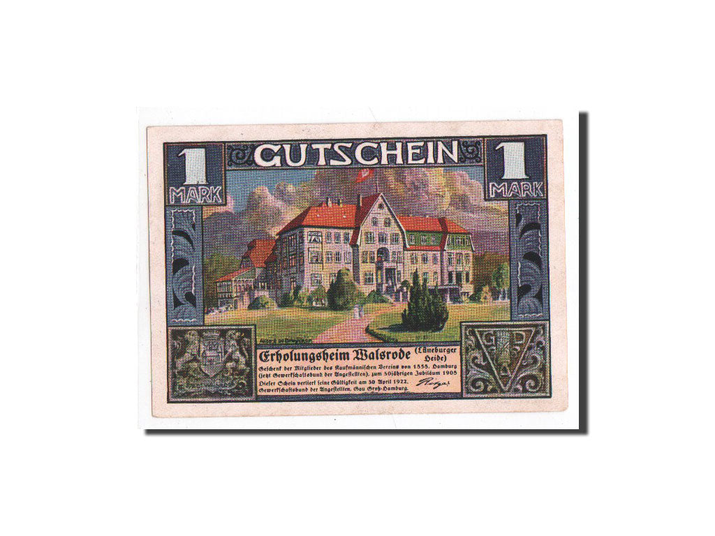 Banknote, Germany, Walsrode, 1 Mark, paysage 2, O.D, Undated, UNC(65-70)