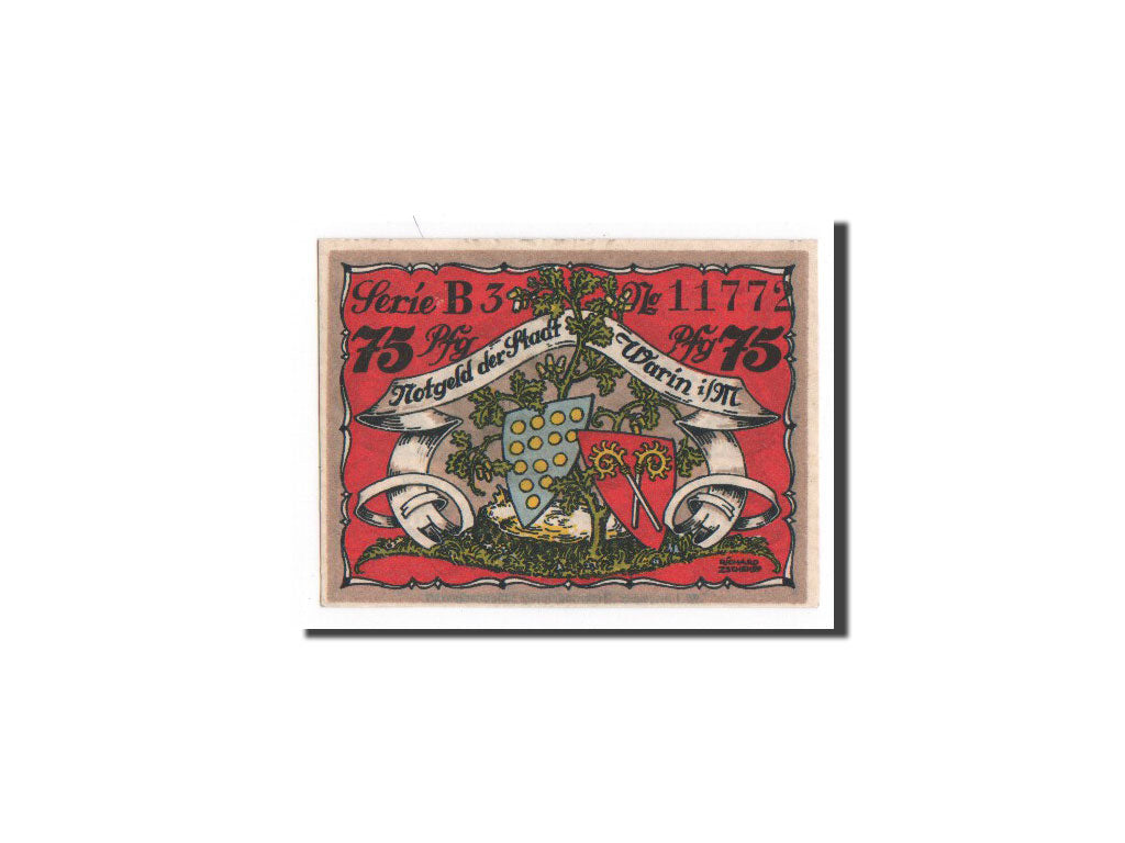 Banknote, Germany, Warin, 75 Pfennig, Ecusson 1, O.D, Undated, UNC(65-70)