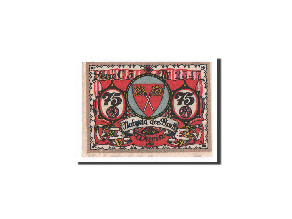 Banknote, Germany, Warin, 75 Pfennig, ecusson 2, O.D, Undated, UNC(65-70)