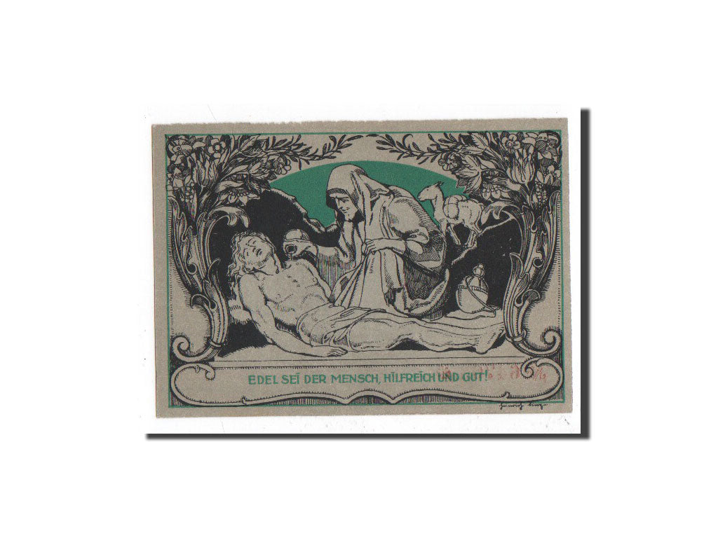 Banknote, Germany, Weimar, 50 Pfennig, personnage 2, 1921, 1921-03-01