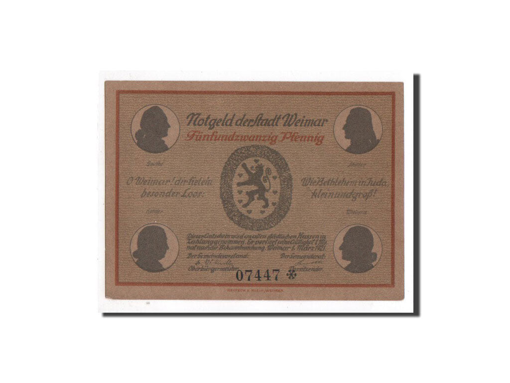 Banknote, Germany, Weimar, 25 Pfennig, Batiment, 1921, 1921-03-01, UNC(65-70)
