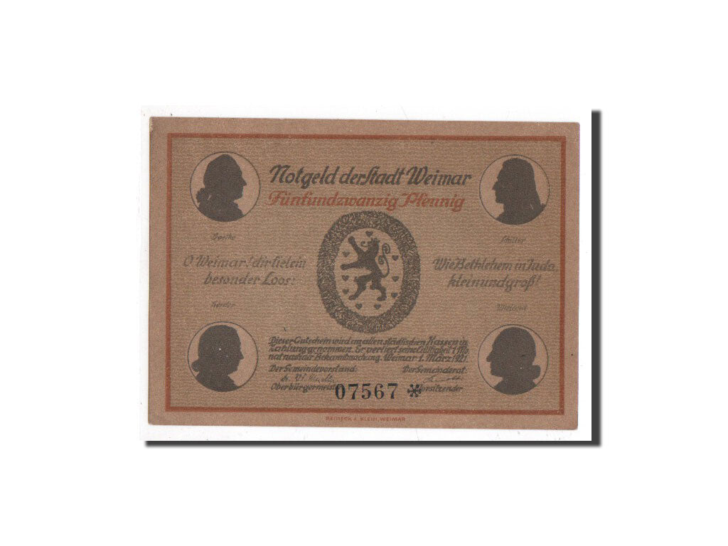 Banknote, Germany, Weimar, 25 Pfennig, batiment 1, 1921, 1921-03-01, UNC(65-70)