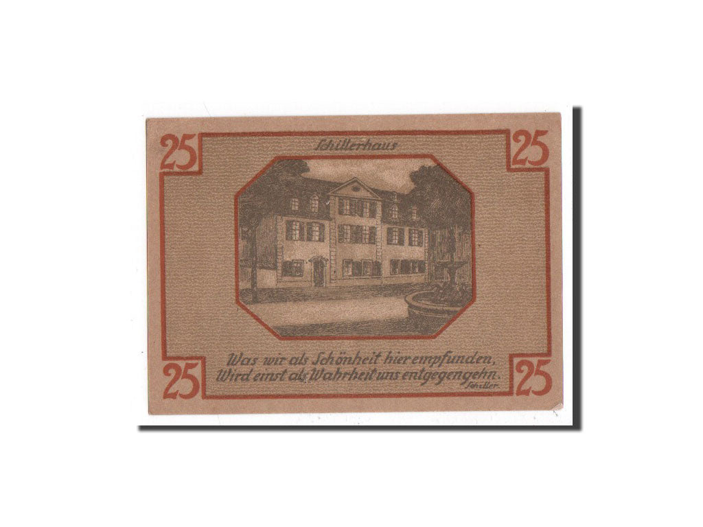 Banknote, Germany, Weimar, 25 Pfennig, batiment 1, 1921, 1921-03-01, UNC(65-70)