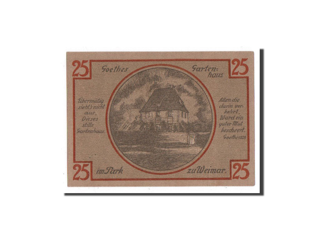 Banknote, Germany, Weimar, 25 Pfennig, Maison, 1921, 1921-03-01, UNC(65-70)