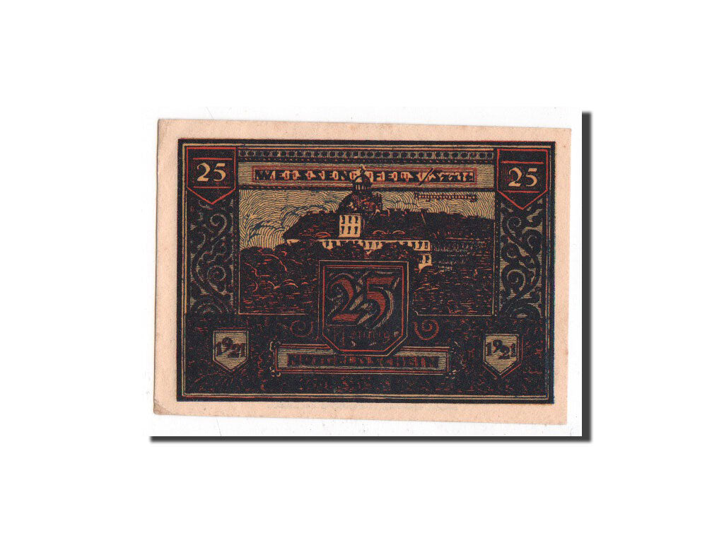 Banknote, Germany, Weissenfels, 25 Pfennig, paysage, 1921, Undated, UNC(65-70)