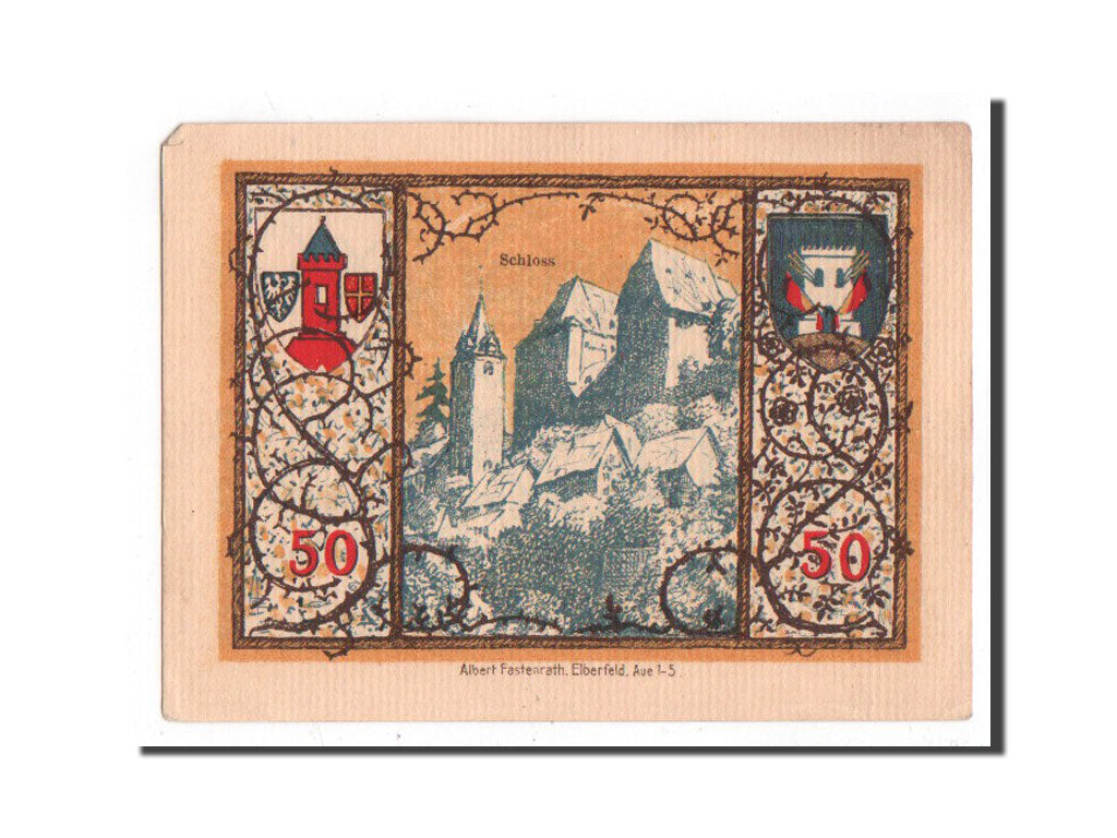 Banknote, Germany, Westerburg, 50 Pfennig, paysage 1, 1920, Undated, UNC(65-70)