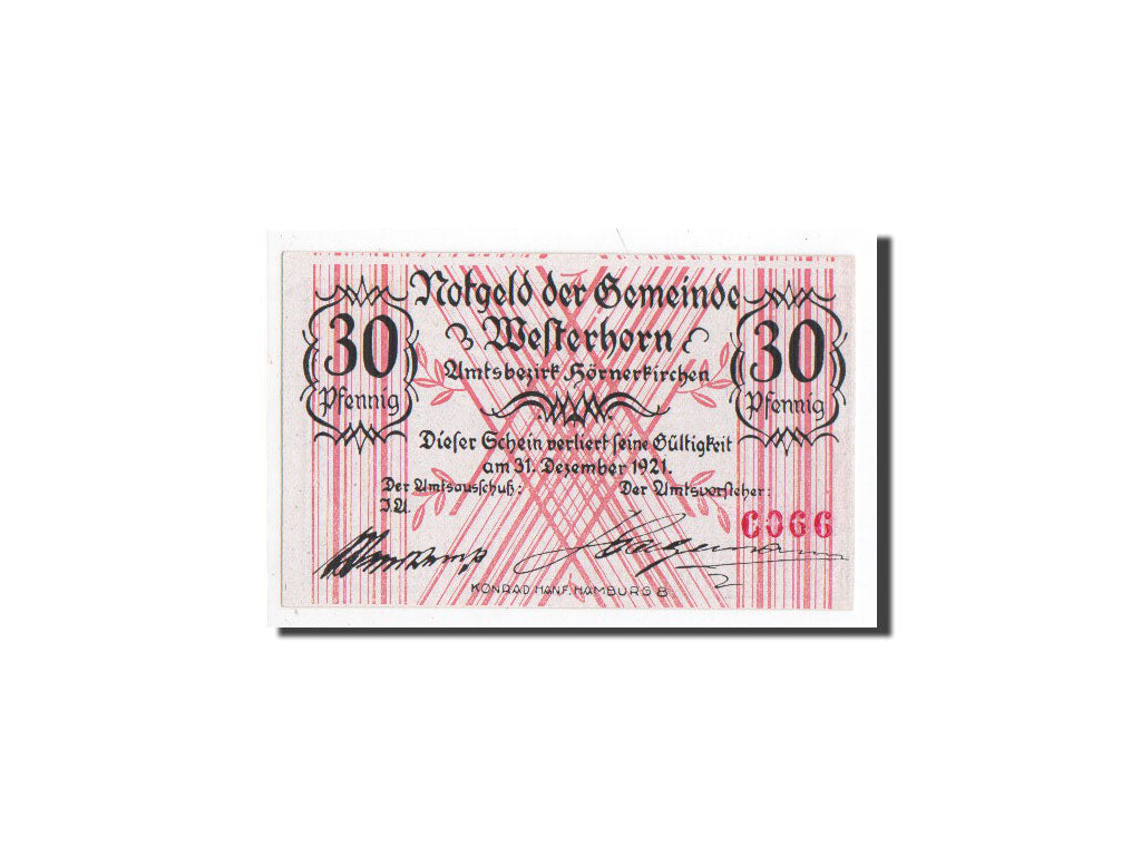 Banknote, Germany, Westerhorn, 30 Pfennig, paysage, O.D, Undated, UNC(65-70)