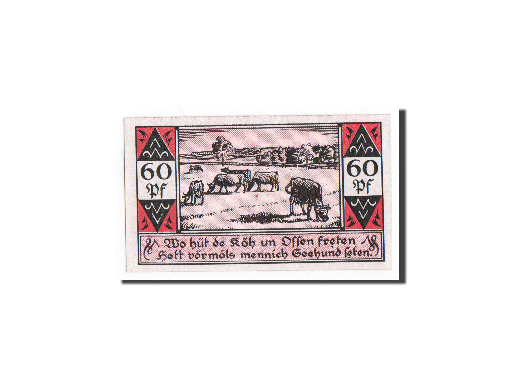 Banknote, Germany, Westerhorn, 60 Pfennig, élevage, O.D, Undated, UNC(65-70)