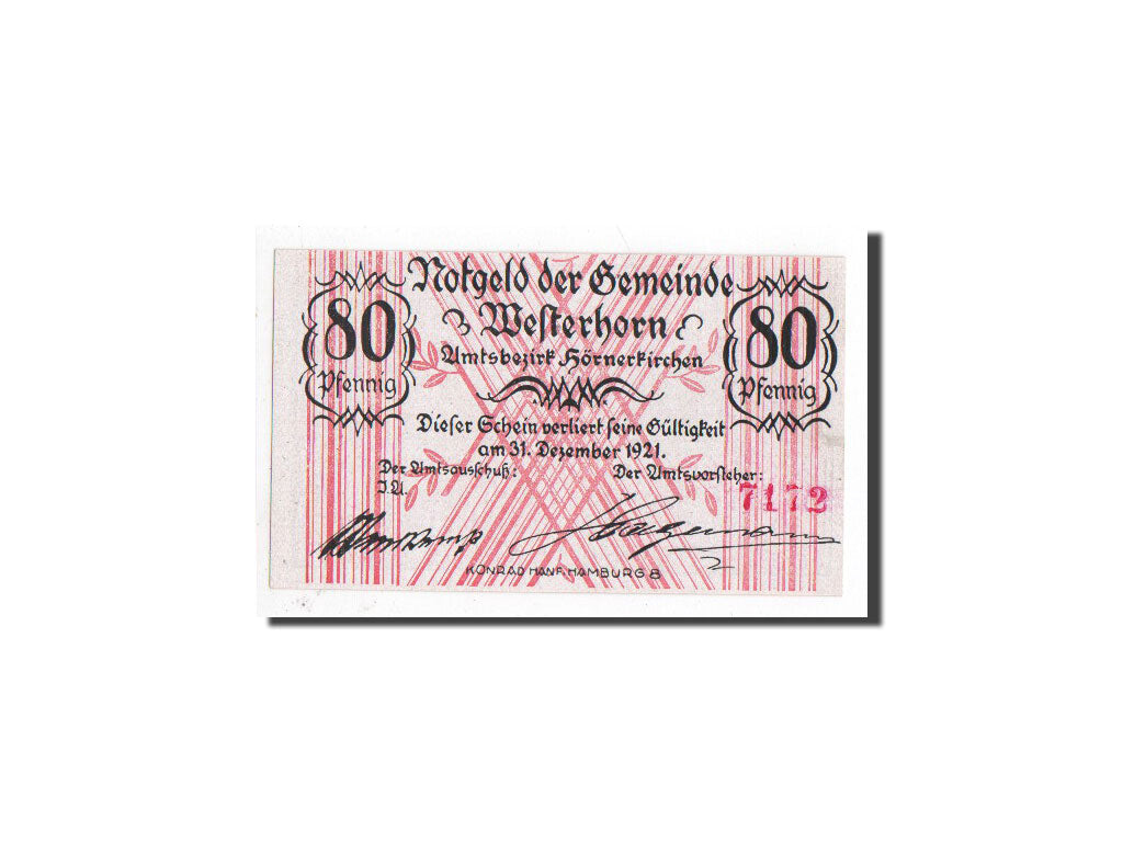 Banknote, Germany, Westerhorn, 80 Pfennig, gare, O.D, Undated, UNC(65-70)