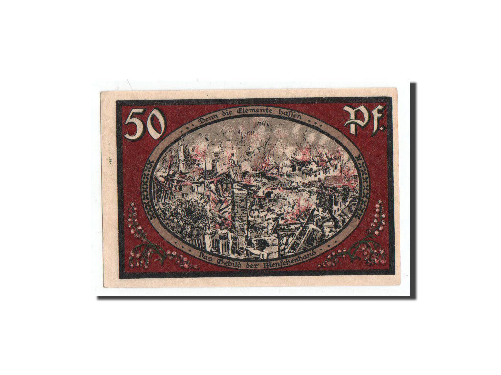 Banknote, Germany, Wasungen, 50 Pfennig, efondrement, 1921, 1921-10-01