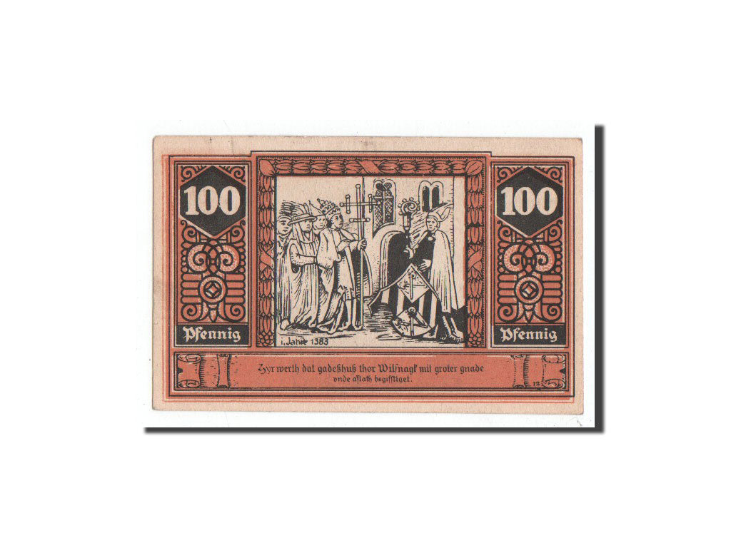 Banknote, Germany, Wilsnack, 100 Pfennig, personnage, O.D, Undated, UNC(65-70)