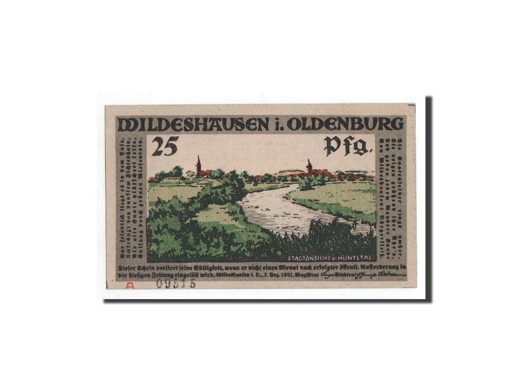 Banknote, Germany, Wildeshausen, 25 Pfennig, militaire, 1921, 1921-12-01