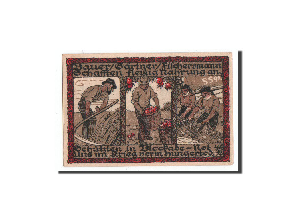 Banconote, Germania, Wedel, 1 Mark, personnage, 1921, 1921-06-10, FDS
