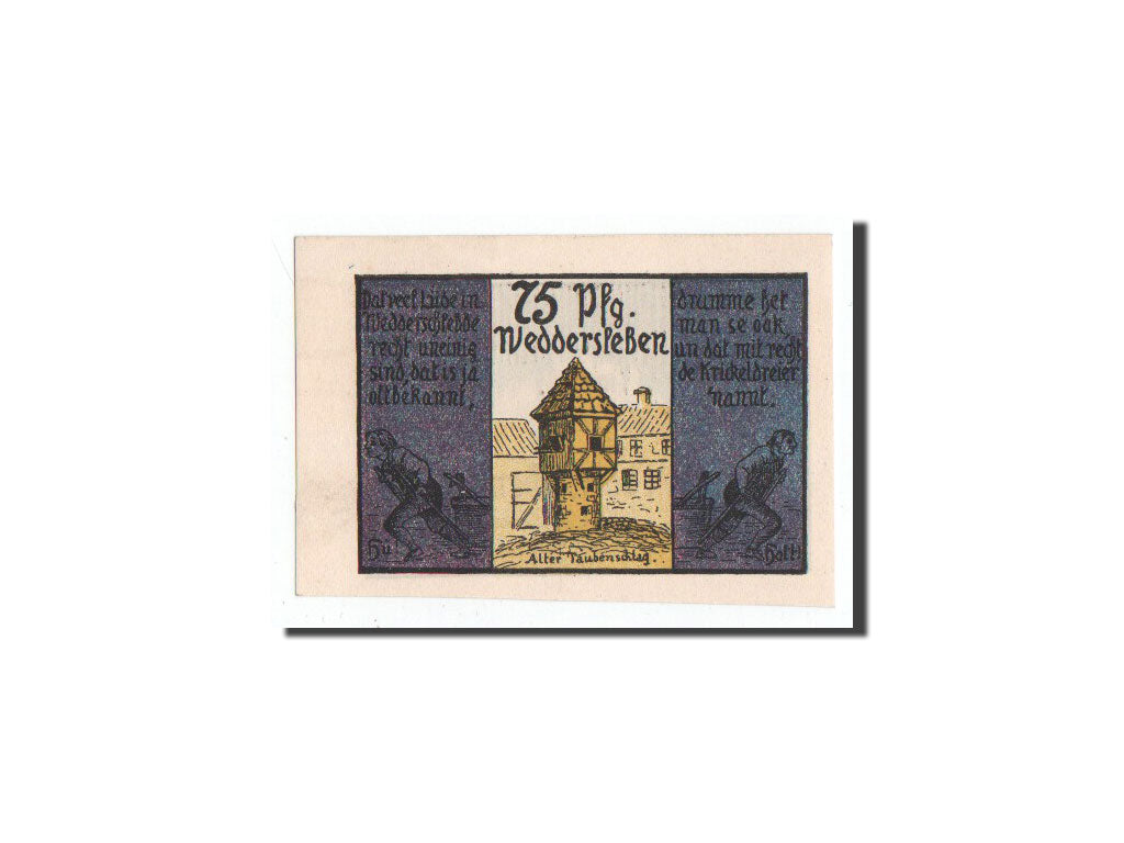 Banknote, Germany, Weddersleben, 75 Pfennig, ferme, 1921, Undated, UNC(65-70)