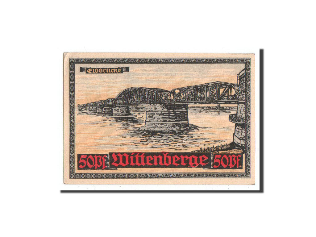 Banknote, Germany, Wittenberge, 50 Pfennig, pont, O.D, Undated, UNC(65-70)