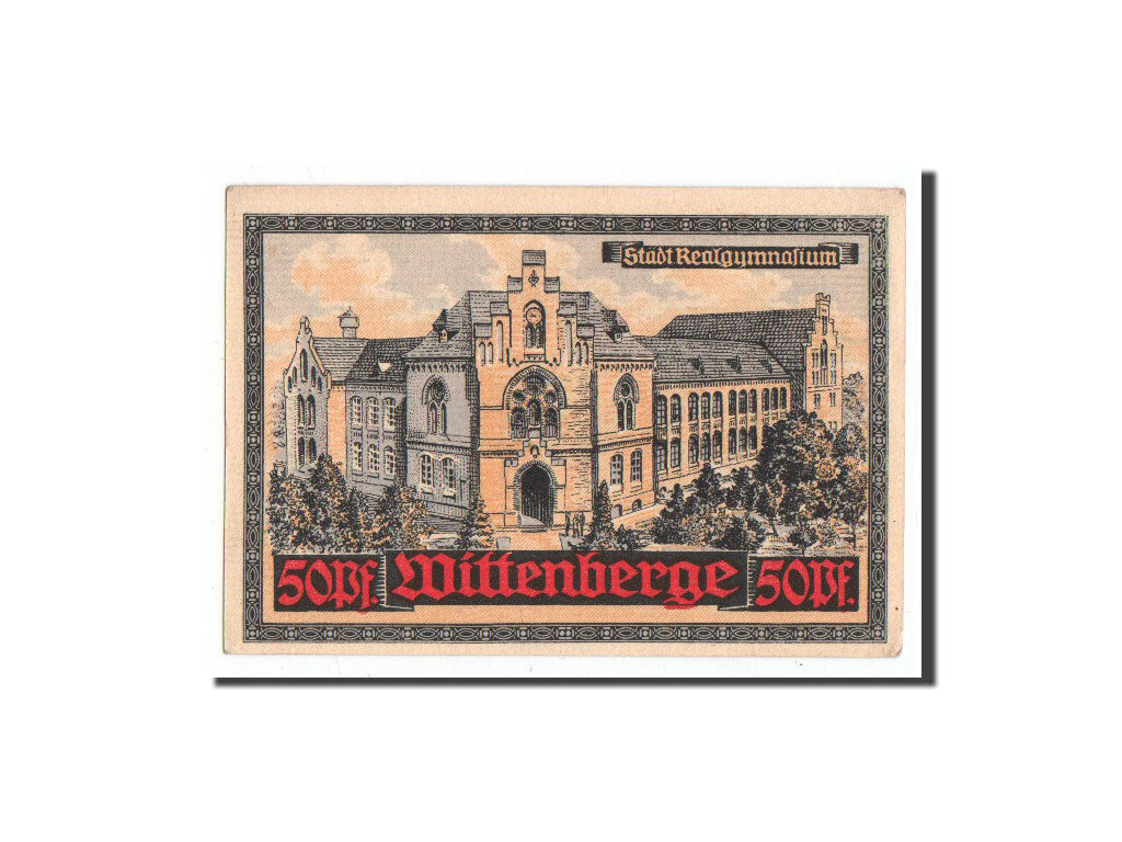 Banknote, Germany, Wittenberge, 50 Pfennig, Batiment, O.D, Undated, UNC(65-70)
