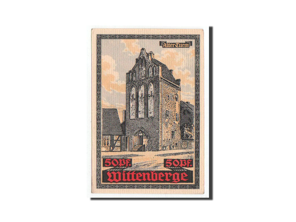Banknote, Germany, Wittenberge, 50 Pfennig, chateau 1, O.D, Undated, UNC(65-70)