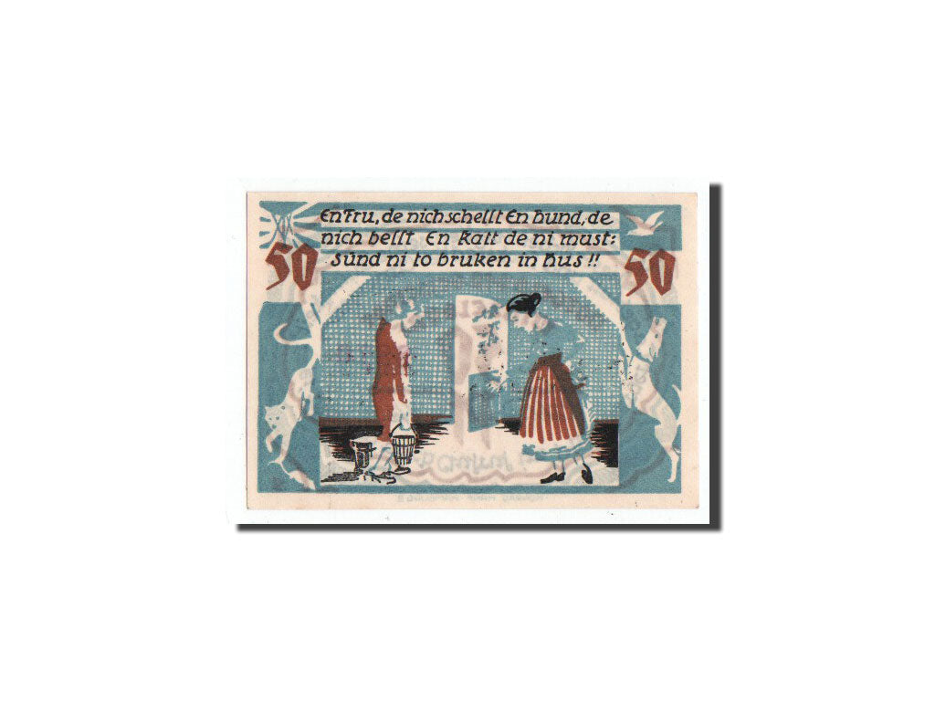 Banknote, Germany, Winzeldorf, 50 Pfennig, personnage 1, O.D, Undated