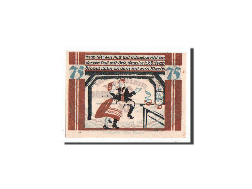Banknote, Germany, Winzeldorf, 75 Pfennig, personnage 1, O.D, Undated