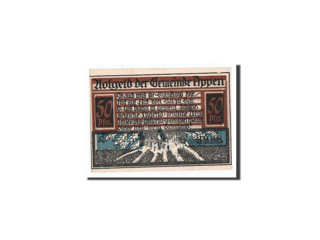Banknote, Germany, appen, 50 Pfennig, arbre, O.D, Undated, UNC(65-70), Mehl:39.1