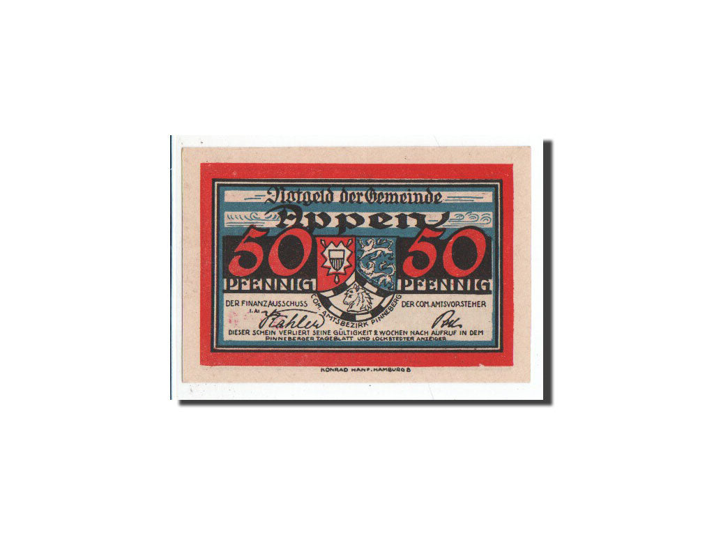 Banconote, Germania, appen, 50 Pfennig, arbre, O.D, Undated, FDS, Mehl:39.2
