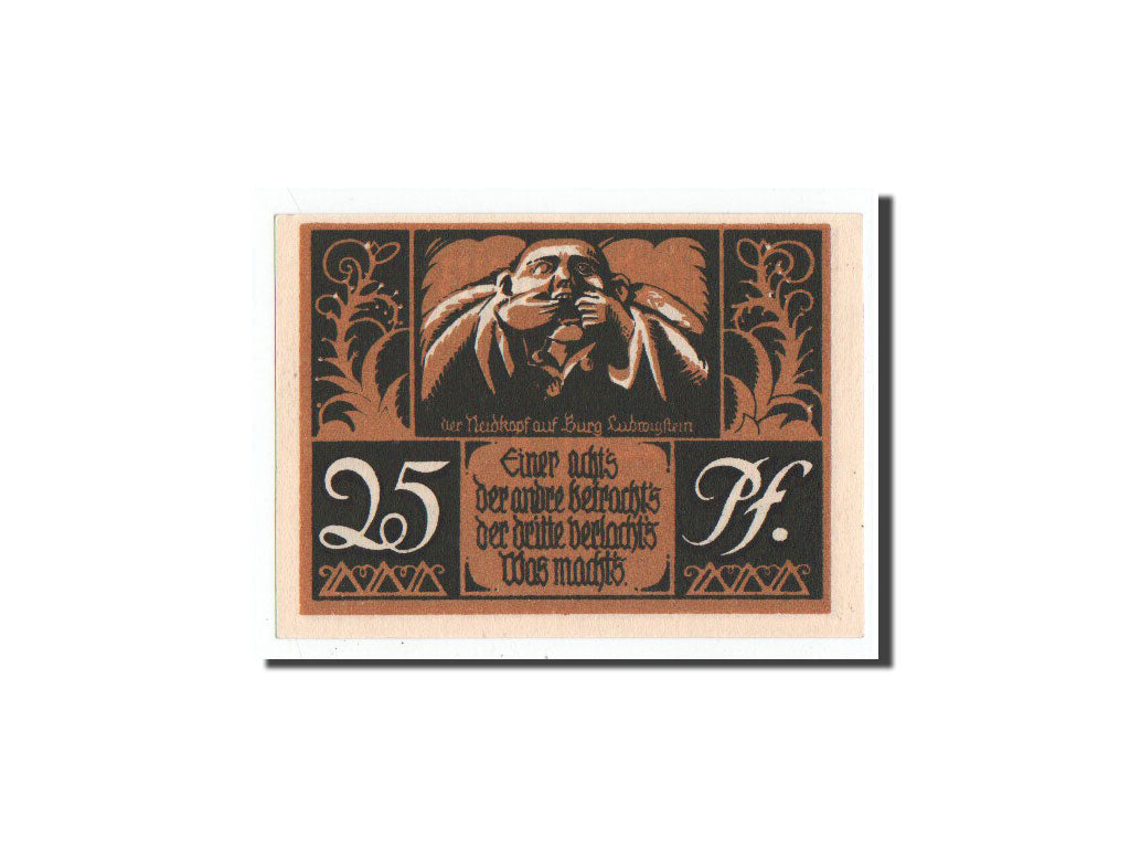 Banknote, Germany, Witzenhausen, 25 Pfennig, personnage, 1921, 1921-04-04