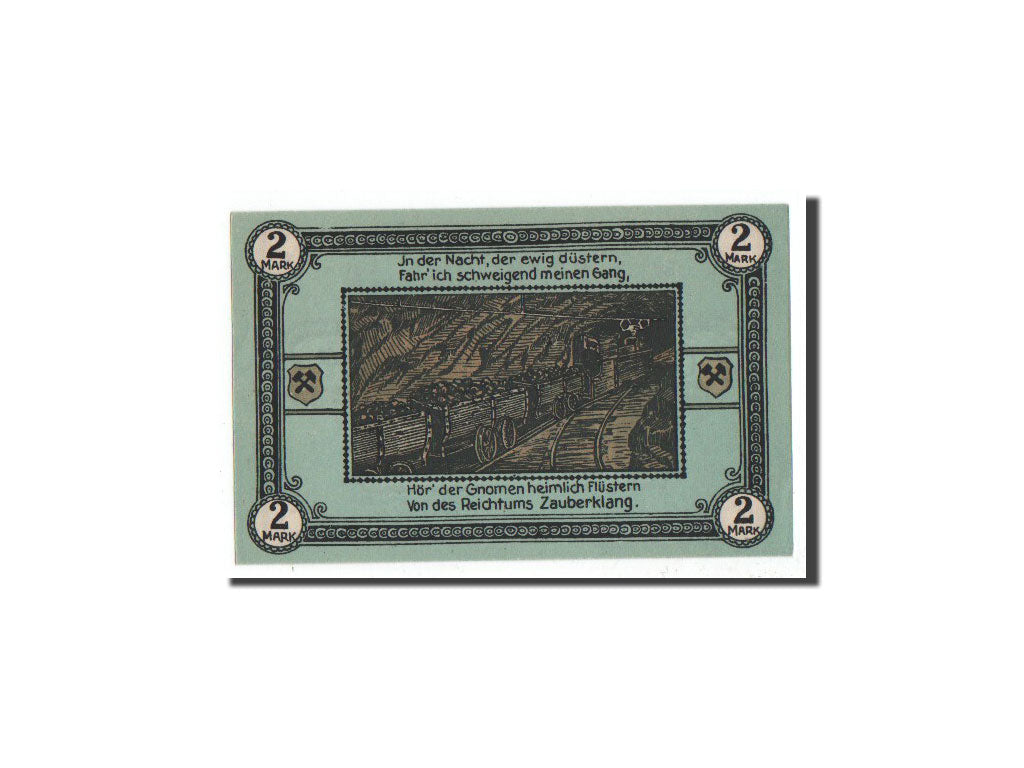 Banconote, Germania, Wattenscheid, 2 Mark, Mines, 1921, Undated, FDS, Mehl:1385