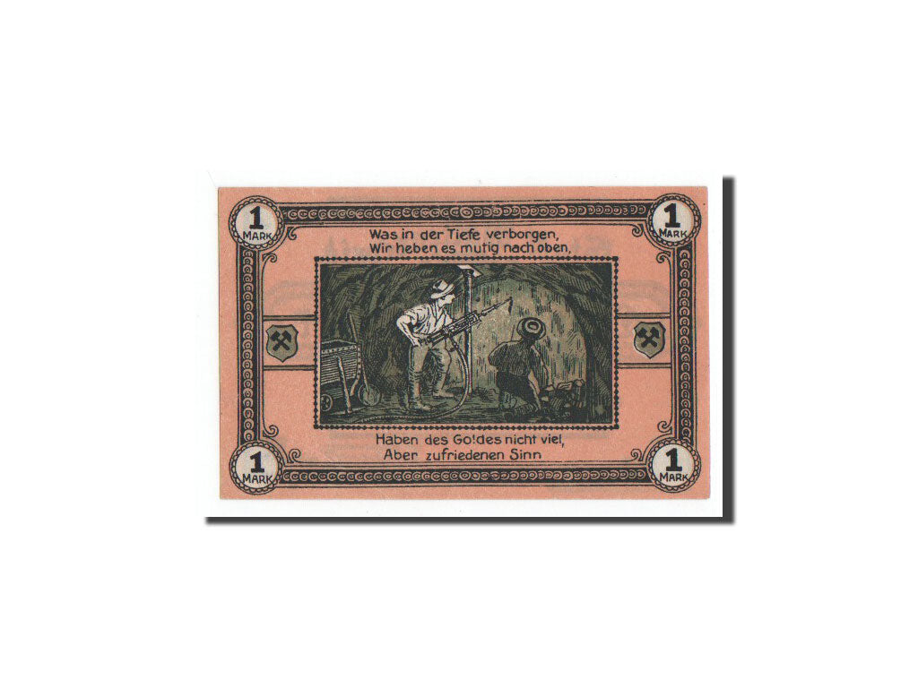 Geldschein, Deutschland, Wattenscheid, 1 Mark, Mineurs, 1921, Undated, UNZ
