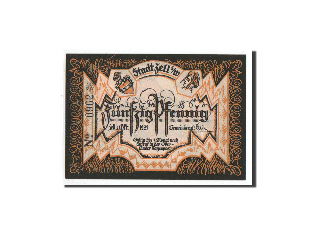 Banknot, Niemcy, Zell . i . W, 50 Pfennig, maison 2, 1921, 1921-10-01