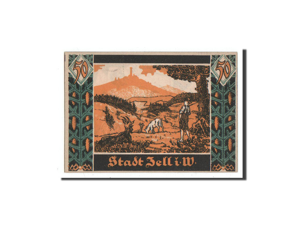 Geldschein, Deutschland, Zell . i . W, 50 Pfennig, eleveur, 1921, 1921-10-01