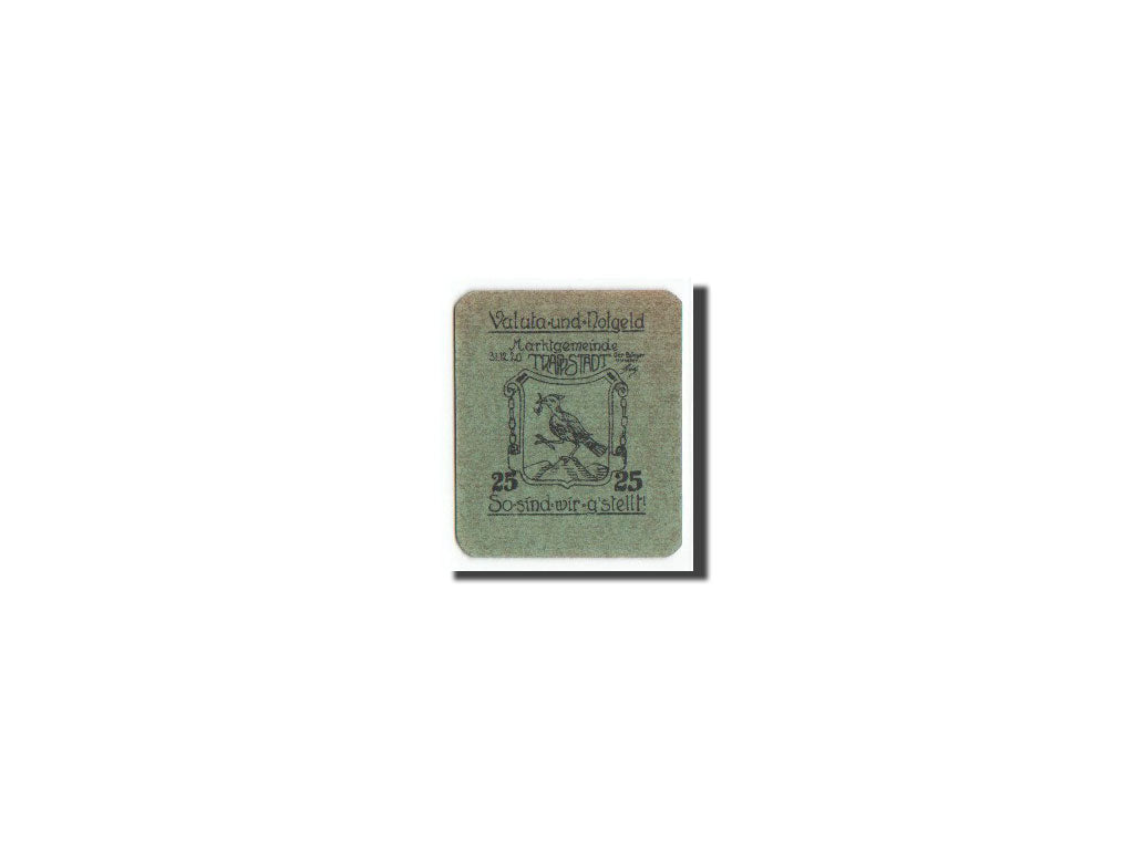 Geldschein, Deutschland, Trapstadt, 25 Pfennig, oiseau, 1920, 1920-12-31, UNZ