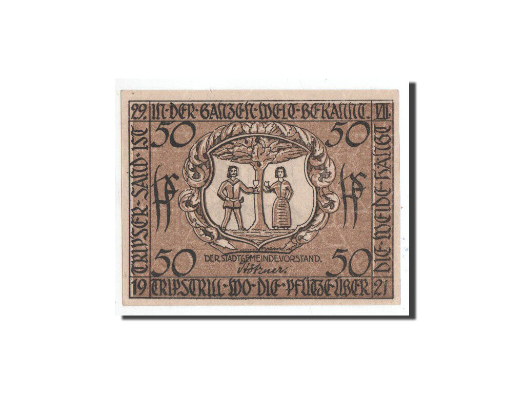 Billete, Alemania, Triptis, 50 Pfennig, tour, 1921, 1921-07-29, UNC, Mehl:1346