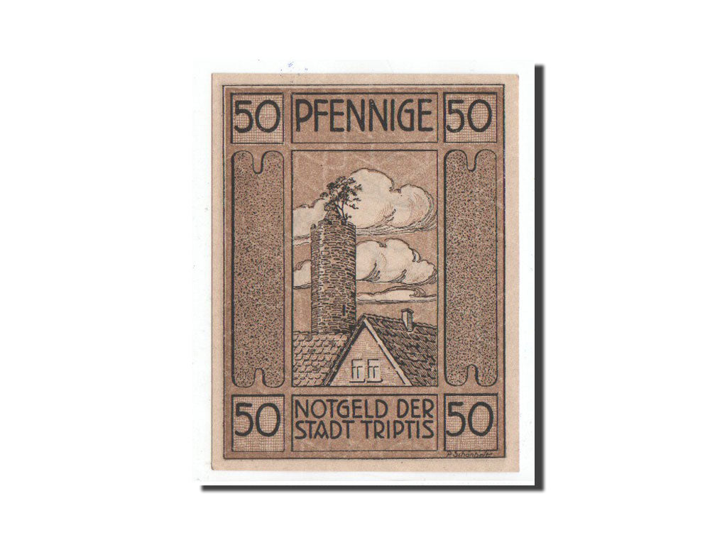 Billete, Alemania, Triptis, 50 Pfennig, tour, 1921, 1921-07-29, UNC, Mehl:1346