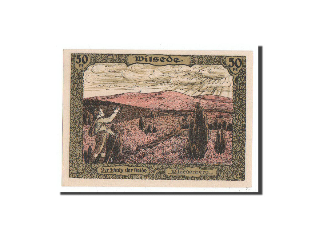 Banconote, Germania, Walsrode, 50 Pfennig, paysage, O.D, Undated, FDS