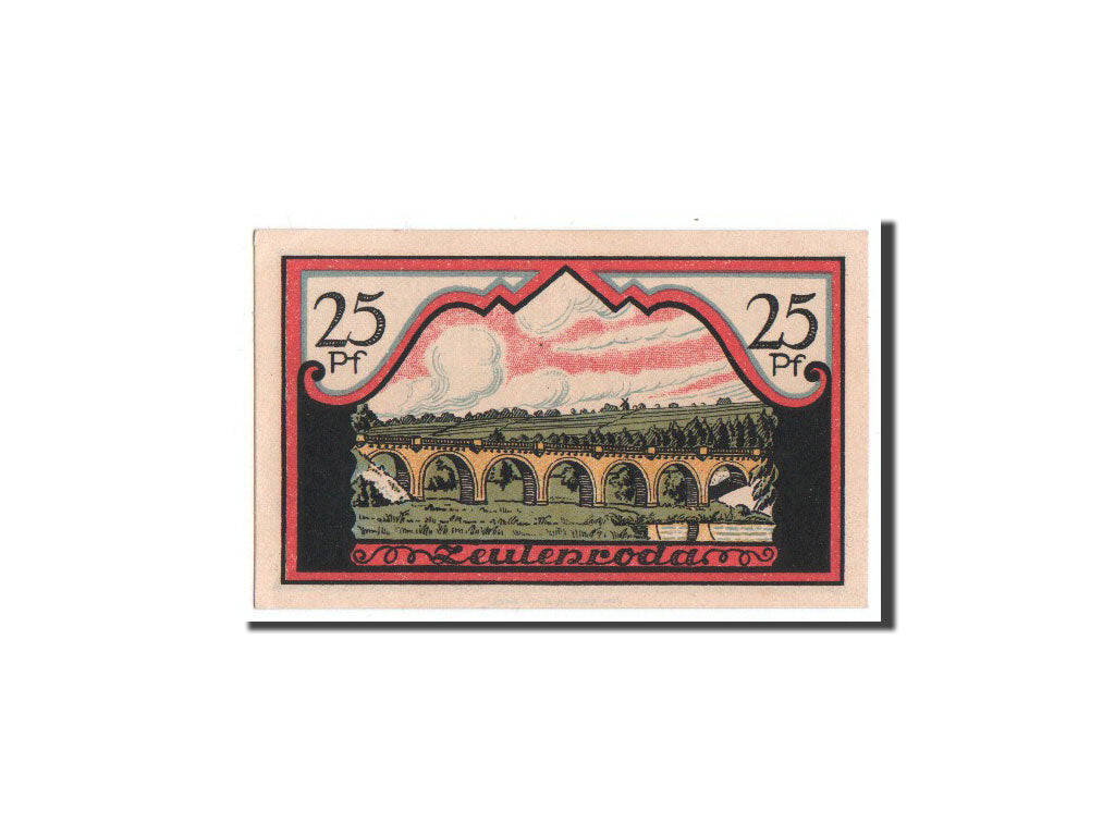 Banconote, Germania, Zeulenroda, 25 Pfennig, pont, 1921, 1921-11-01, FDS