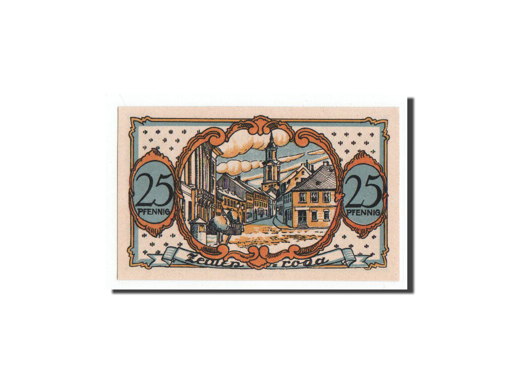 Banconote, Germania, Zeulenroda, 25 Pfennig, ville 1, 1921, 1921-11-01, FDS