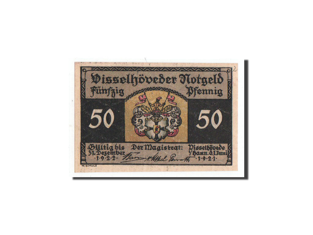 Geldschein, Deutschland, Visselhövede, 50 Pfennig, chateau 1, 1921, 1921-06-01