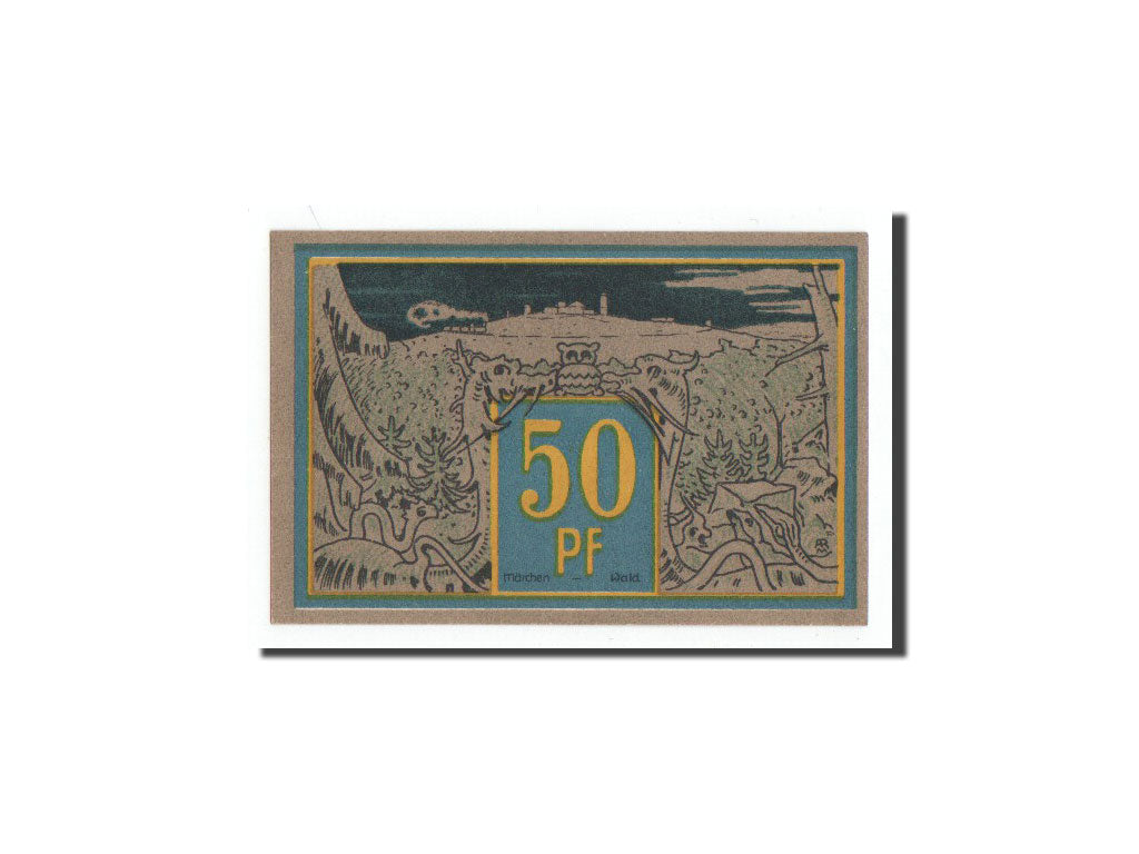 Banknot, Niemcy, Wernigerode, 50 Pfennig, paysage, 1921, 1921-03-01, UNC(65-70)