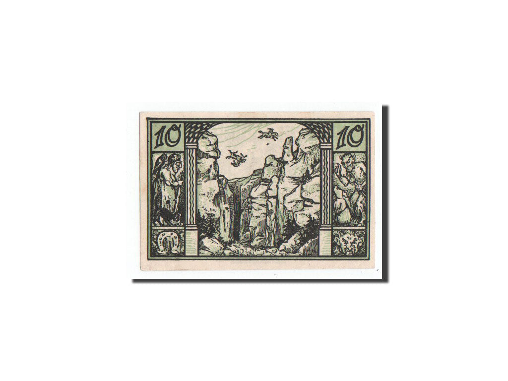 Billete, Alemania, Thale a.Harz Stadt, 10 Pfennig, paysage, 1921, 1921-01-01