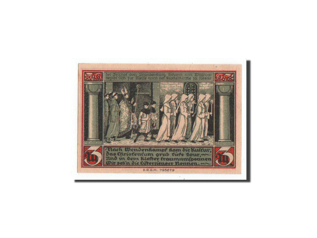 Geldschein, Deutschland, Ziesar, 3 Mark, religieux, O.D, Undated, UNZ