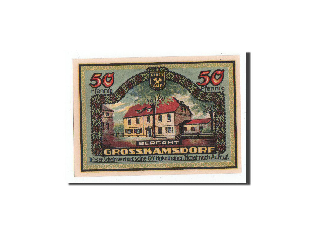 Billete, Alemania, Ziegenrück, 50 Pfennig, chateau 1, 1921, 1921-07-30, UNC