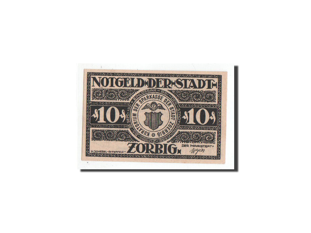 Banknot, Niemcy, Zörbig, 10 Pfennig, Eglise, O.D, Undated, UNC(65-70)