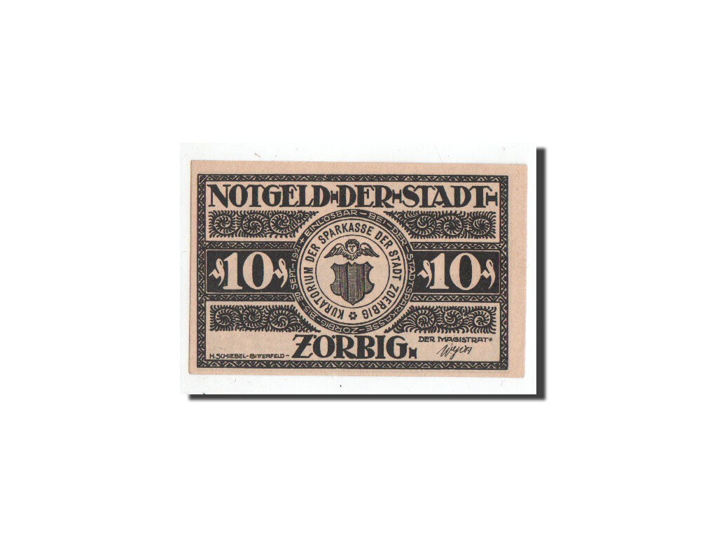 Geldschein, Deutschland, Zörbig, 10 Pfennig, ferme, O.D, Undated, UNZ