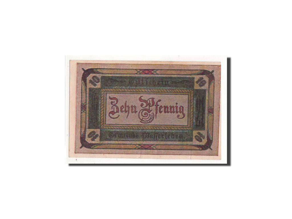 Billete, Alemania, Wasserleben, 10 Pfennig, paysan, 1921, Undated, UNC