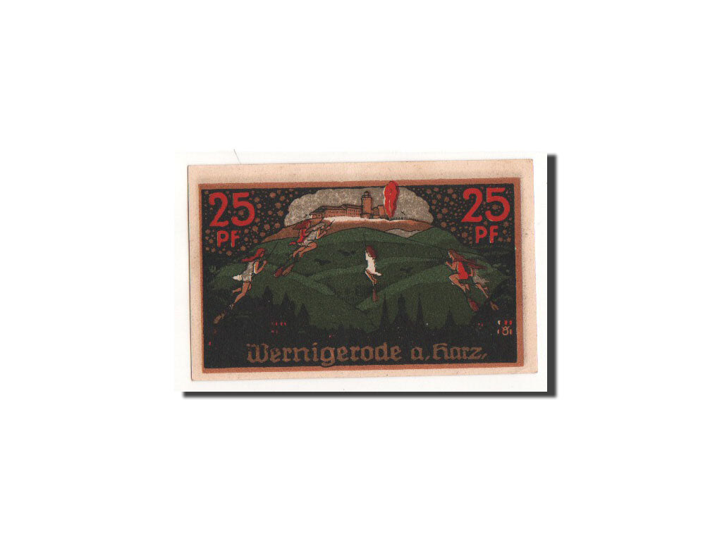 Billete, Alemania, Wernigerode, 25 Pfennig, personnage, 1920, 1920-12-20, UNC