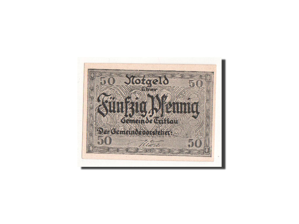 Geldschein, Deutschland, Trittau, 50 Pfennig, Ville, O.D, Undated, UNZ
