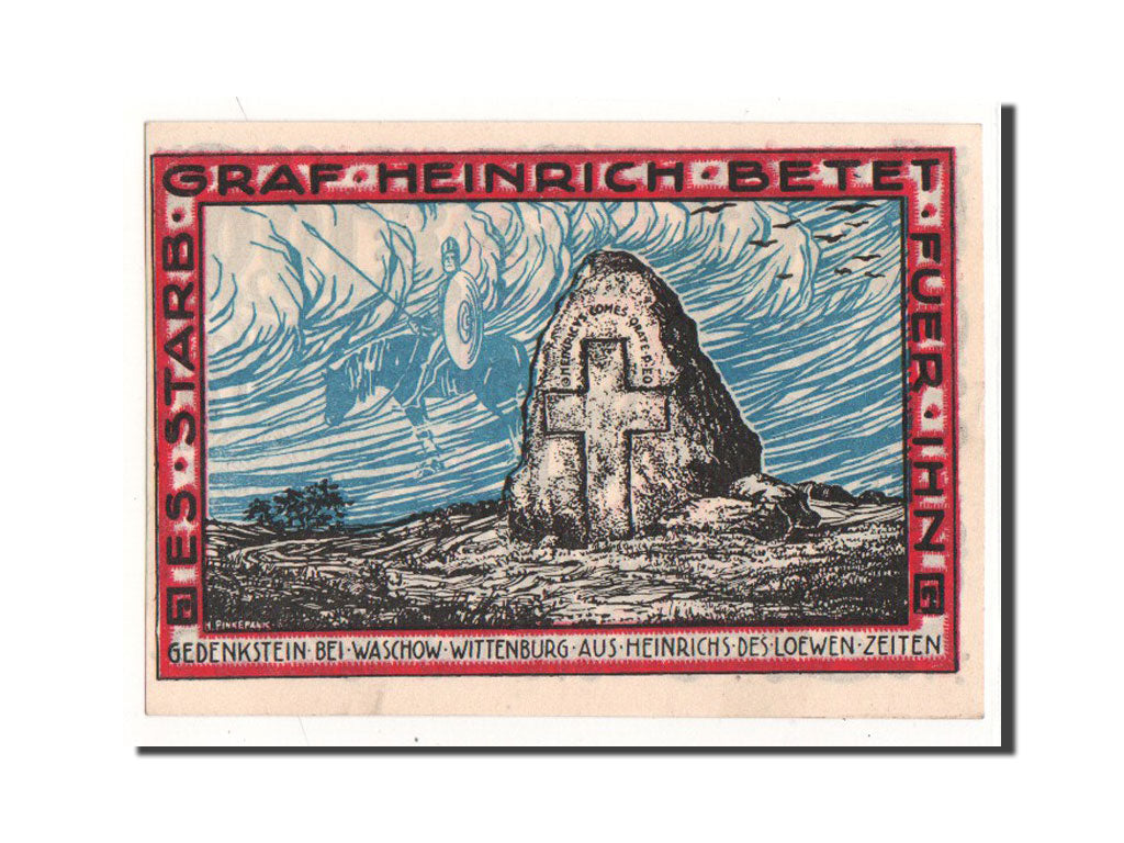 Banknote, Germany, Wittenburg, 1 Pfenning, sépulture, 1922, 1922-01-20