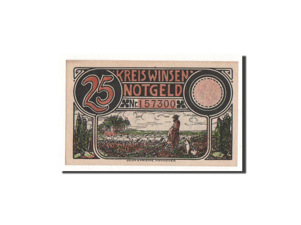 Banknote, Germany, Winsen a.d luhe, 25 Pfennig, berger, O.D, Undated
